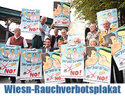 Oktoberfest 2010: Rauchverbot Plakat der Oktoberfest Wiesnwirte wurde vorgestellt (©Foto: MartiN Schmitz)